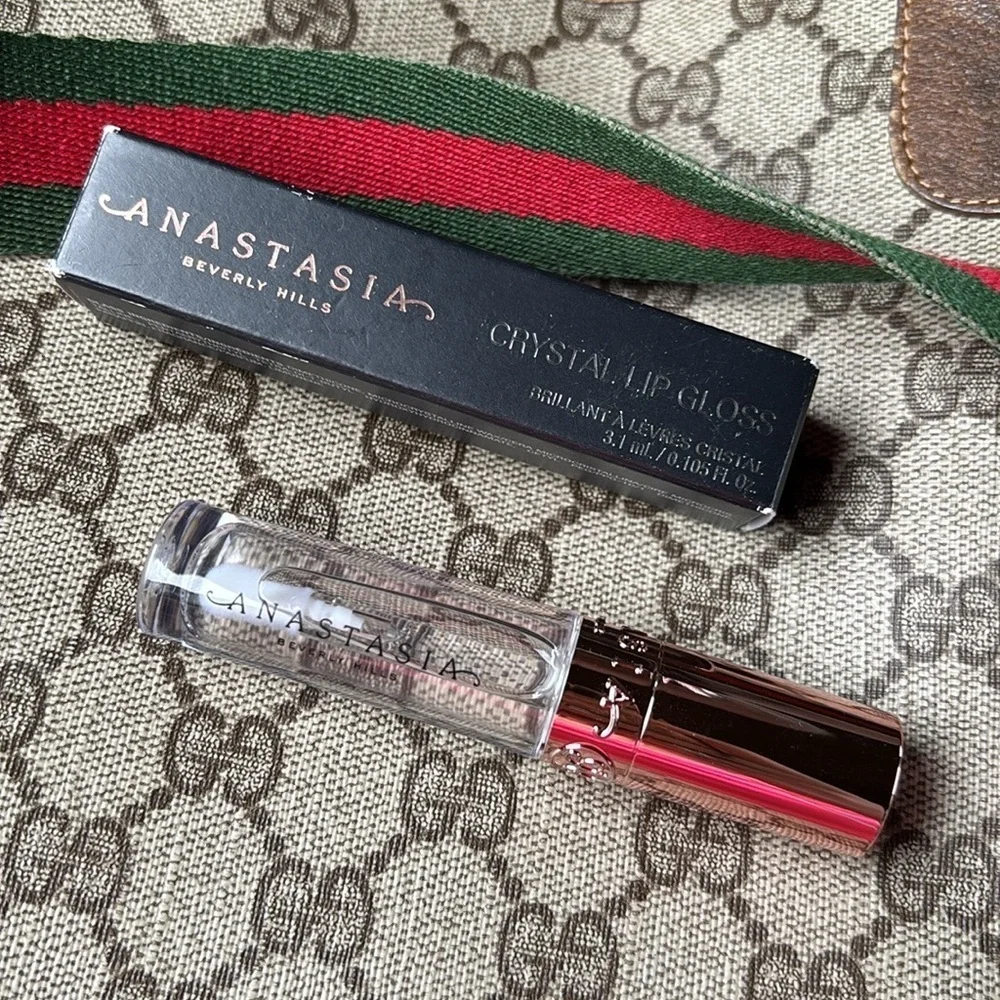 Brand New Anastasia Beverly Hills Non-Sticky Clear Crystal Lip Gloss in Glass